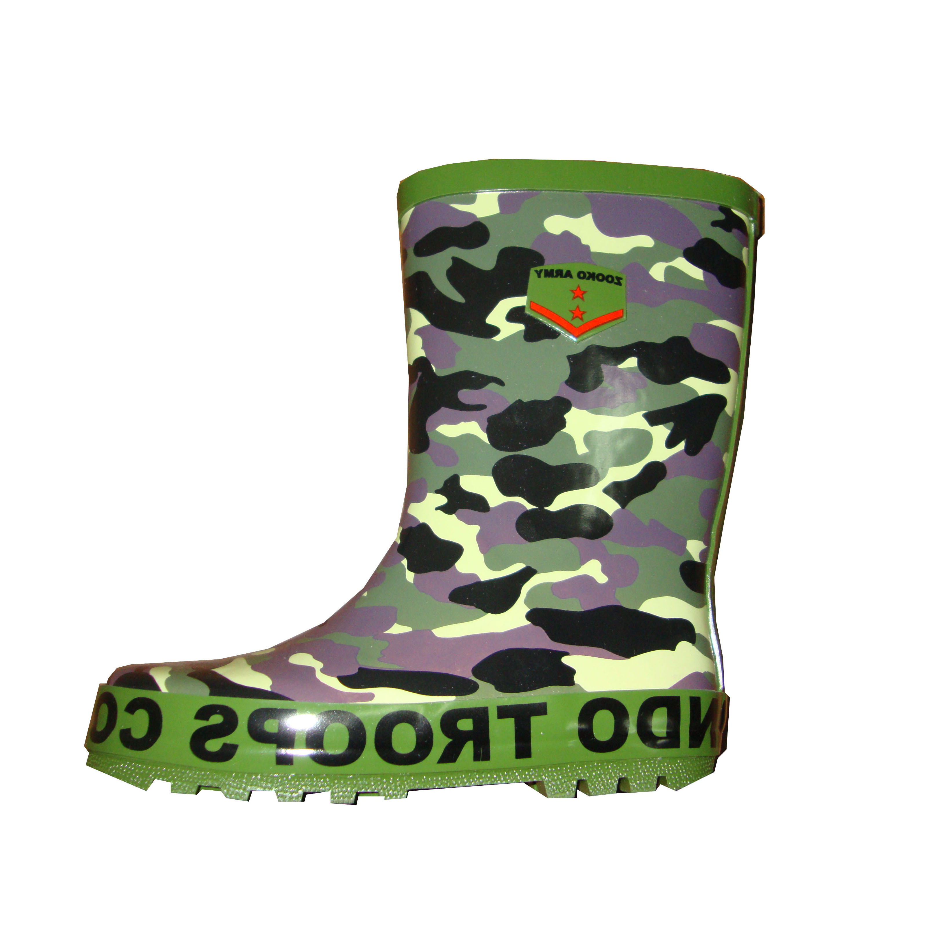 Camouflage Kids Rubber Boots