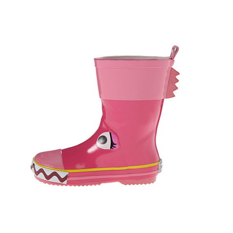 Pink Cartoon Kids Rubber Rain Boots