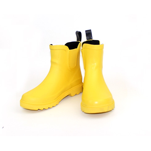 Yellow Kids Rubber Rain Boots