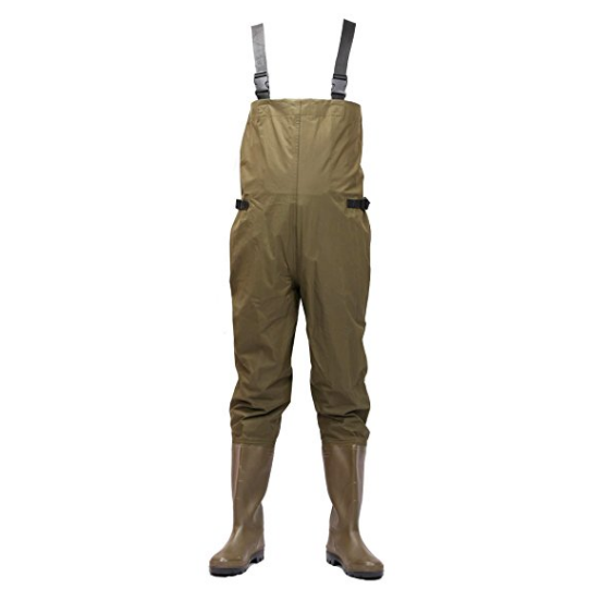 Brown Men's Pvc Nylon Fishing Wader