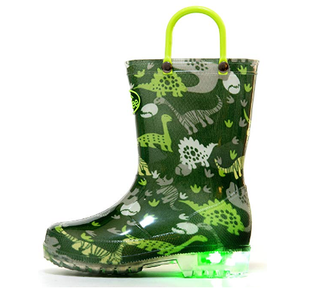 Kids led light rain boots 