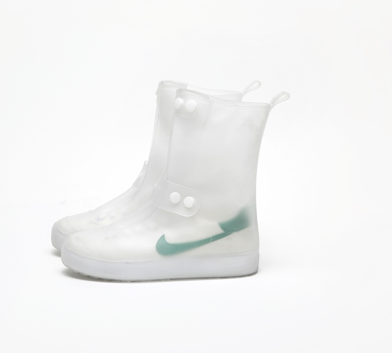 kids pvc transparent rainshoes cover 