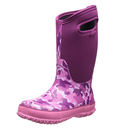 5mm Neoprene Women's Knee High Purple Rubber Wellies