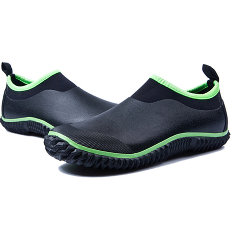  men's neoprene waterproof soft ankle rain shoes