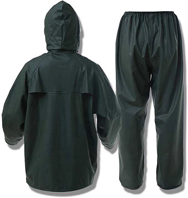 Custom rain coat 2-piece durabl raincoat waterproof travel rain coat