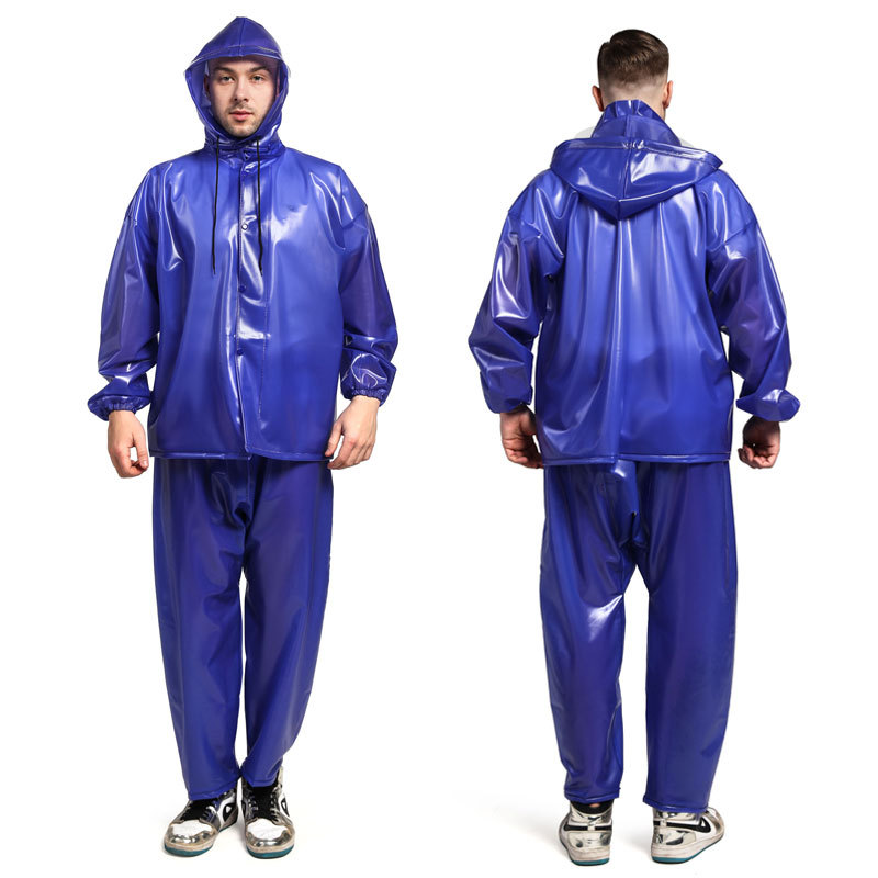 Waterproof Rain Coat for Men PVC Material Lightweight