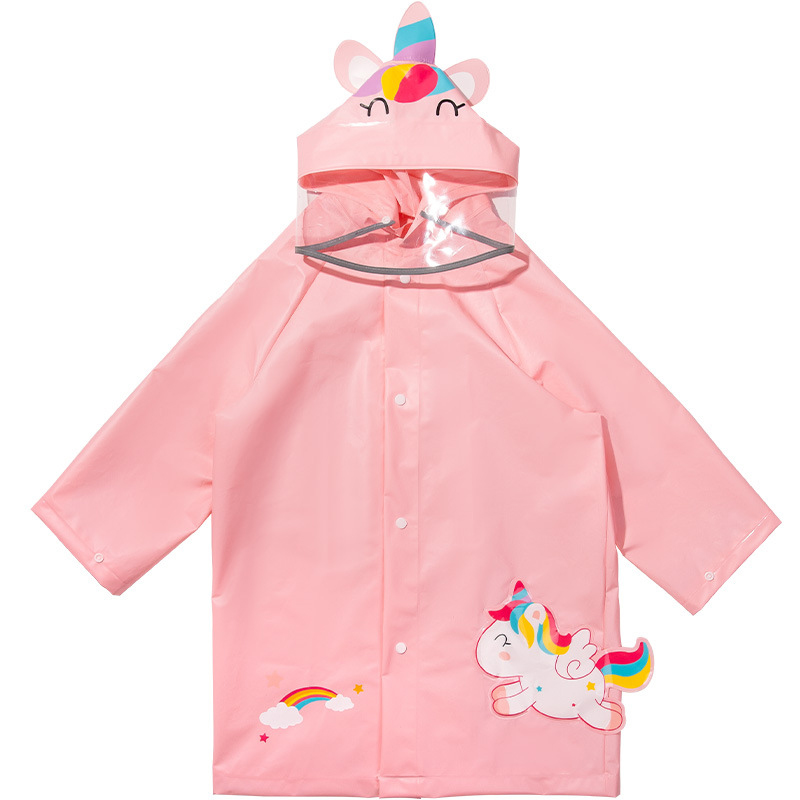 Fashion Rain Coat for Kids Toddler Waterproof Portable EVA Rainwear