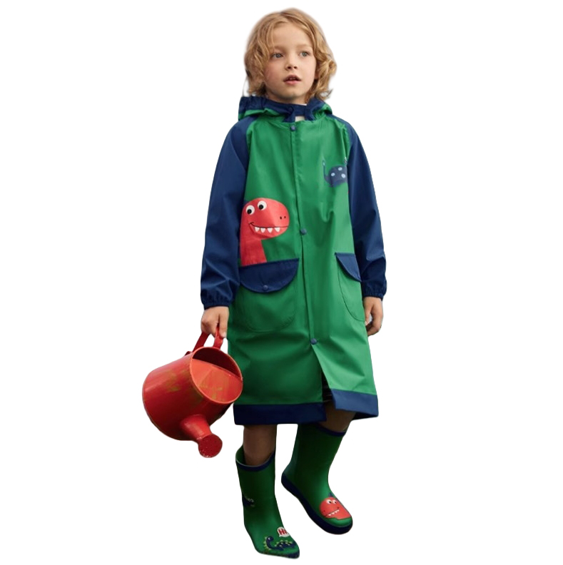 Raincoat for Children Reflective Waterproof Rain Coats for Outdoor Hiking Camping