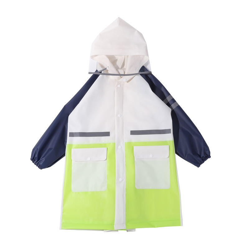 Kids Raincoat Cute Reflective EVA Poncho Cartoon Waterproof Cloak Raincoat