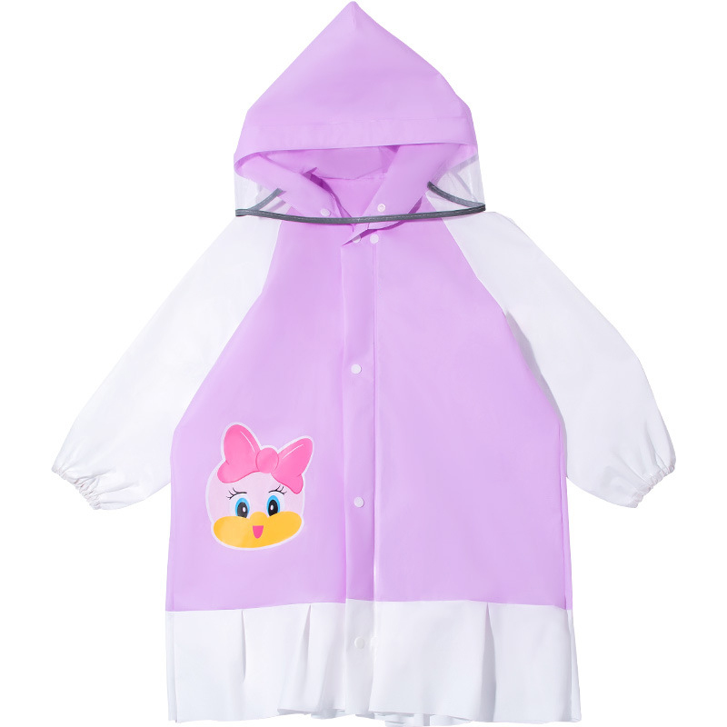 Reusable Portable Raincoat for Kids Outdoor Rainy EVA Lightweight 