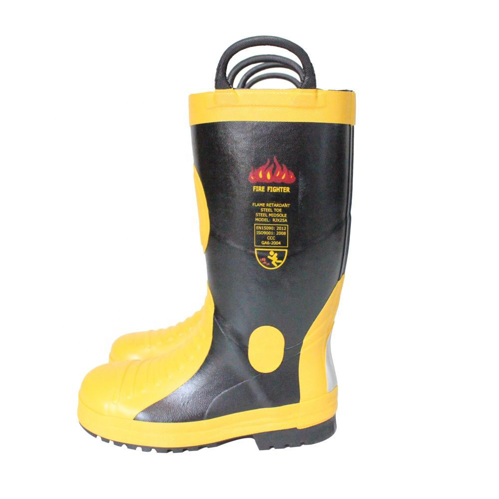 Steel Toe Rubber Safety Work Boot for Men Waterproof and Fireproof